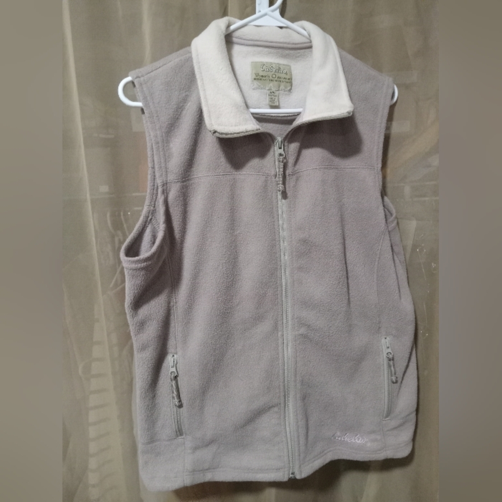 Cabelas Women's Gray Fleece Vest